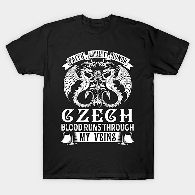 CZECH T-Shirt by T-shirt with flowers